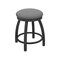 Holland Bar Stool Co 18" Swivel Vanity Stool, Pewter Finish, Canter Grey Seat 80218PW007 - alternate 1